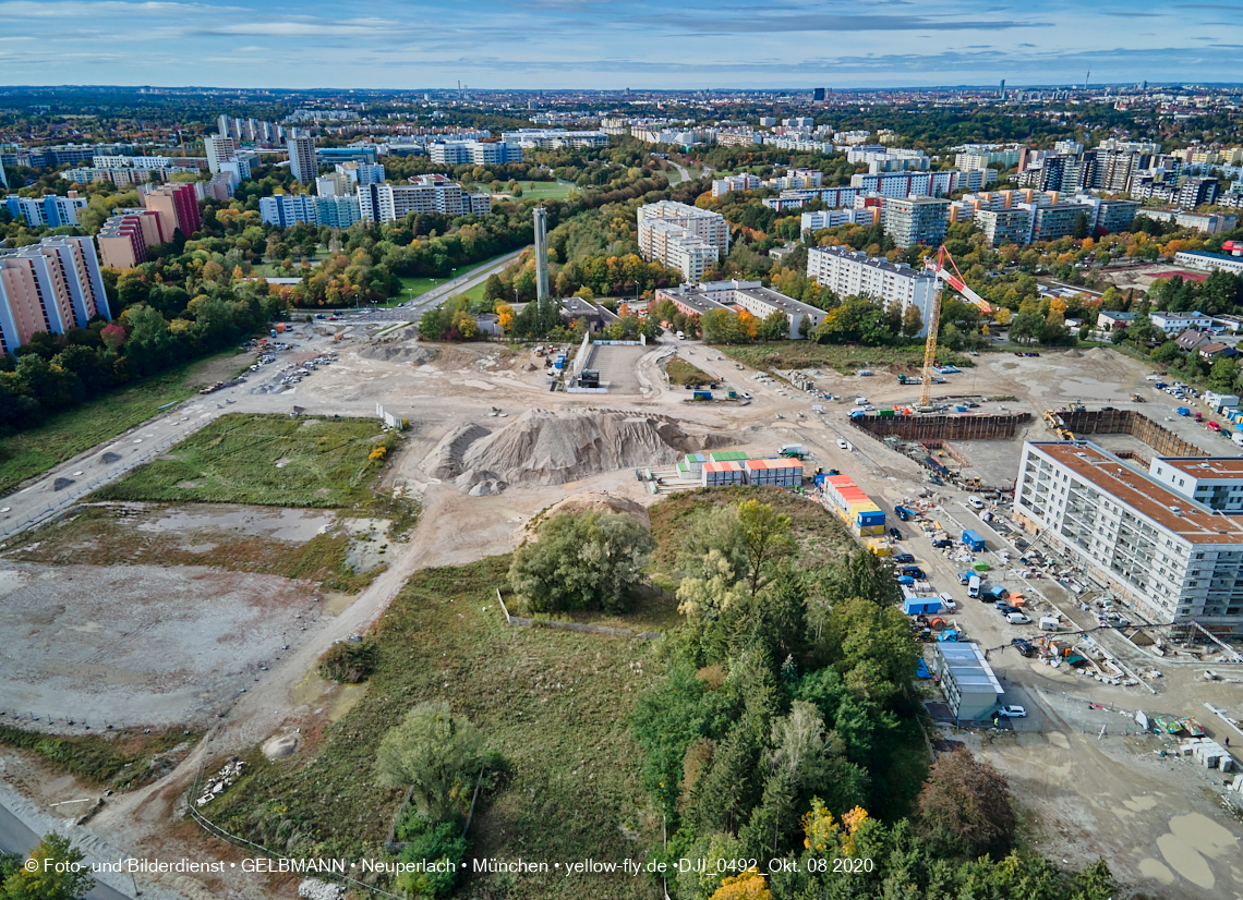 09.10.2020 - Baustelle Alexisqaurtier und Pandion Verde in Neuperlach